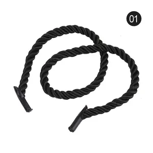 Cuerda de nailon para bolsa de papel, 5mm, redonda, 3 hebras, trenzada, portátil, para embalaje