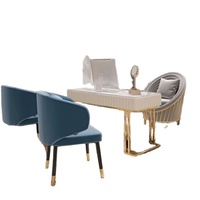 Table de salon de beauté nordique, chaise et canapé, pour salon de beauté, bureau, loisirs, magasin de thé au lait, élimination de réception
