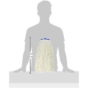 Cabezal de Mopa Absorbente de Microfibra Blanca de Rayón de 24oz con Extremos Cortados y Diseño Plano para Uso Doméstico, Modelo Boardwalk 724REA, con Envoltura Manual - Product Image 2