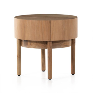 Wooden Side Table Eco Friendly Solid Wood End Table Handmade Furniture Sustainable Design Modern Dining Living Room Bedroom - Product Image 1