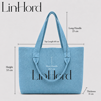 Sac à bandoulière tricoté avec logo personnalisé et poignées longues et courtes pour les détaillants de boutiques proposant des accessoires de mode quotidiens