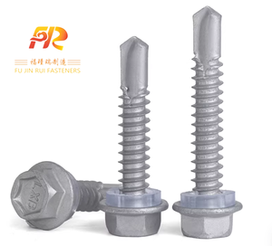 Vis autoperceuses hexagonales Ruspert AI Grey, placage oxyde noir, métrique M3.5, filetage grossier, vente directe usine, fabriqué en Chine - Product Image 1