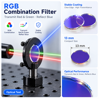 Filtre laser réfléchissant RGB ZhonNa pour équipements laser, pièces de plateforme de test optique, application de combinaison RGB, optique