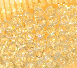 Zeal Lighting Nordic Modern Luxury Crystal Luces de techo Fuente LED de alta calidad con base de hierro para sala de estar - Product Image 5