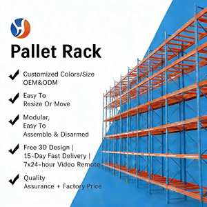 מדפי אחסון כבדים ללא ברגים, מערכת אחסון משטחים כבדה, מדפי משטחים, מערכת אחסון משטחים למחסן, אחסון במחסן - Product Image 1