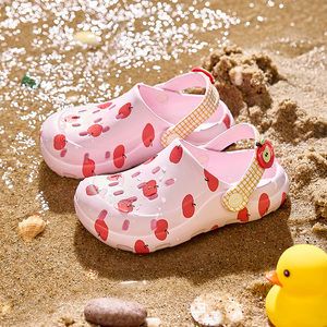 <span class=keywords><strong>Chaussons</strong></span> d'été pour enfants, garçons et filles, mignons, antidérapants, à bout ouvert, sabots et sandales d'extérieur pour bébés - Product Image 2