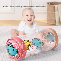 Jouet gonflable en PVC pour bébés et tout-petits - Aide à la marche pour bébé, cylindre d'éveil, hochet, balle colorée