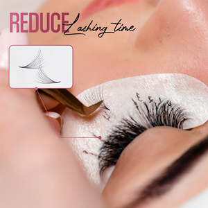 Pestañas Postizas Hechas a Mano Personalizadas de Fábrica NQ, Abanicos Premontados de Volumen 6D-12D con Tallo Puntiagudo, Fibra Sintética, 12 Filas, Negro Natural, 0.03-0.07 Wispy - Product Image 4