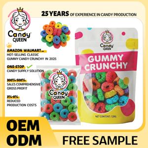 Caramelos de Lichi Personalizados OEM/ODM al por Mayor, Halal, Crujientes, Granulados, Masticables, Tipo Anillo - Product Image 5