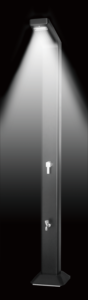 Alliage d'<span class=keywords><strong>aluminium</strong></span> de <span class=keywords><strong>douche</strong></span> <span class=keywords><strong>solaire</strong></span> de <span class=keywords><strong>piscine</strong></span> extérieure carrée avec la lumière de LED et la <span class=keywords><strong>douche</strong></span> de pied - Product Image 3