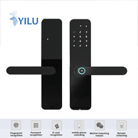 Cerradura Inteligente TT Lock Tuya Personalizada de Fábrica, Cerradura Digital Biométrica Multifunción con Huella Dactilar y Contraseña para Puerta de Entrada