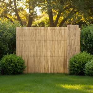 Valla de jardín de mimbre de 39.4"x393.7" (100x1000 cm) duradera para exteriores, para privacidad en el jardín - Product Image 2