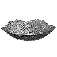 Plateau de service en plastique écologique en forme de fleur, plateau transparent pour salade et fruits, plateau irrégulier pour table basse, plateau à collations
