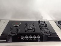 90cm Bon Prix et Qualité Avec Certificats CE et CE Plaque de cuisson à gaz à 5 brûleurs Table de cuisson à gaz Cuisinière Cuisinière à gaz intégrée