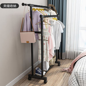 Clothes Rack With Shoe <b>Shelf</b> And Storage <b>Box</b> For Home Use Standing Type Rectangle Shape - Product Image 3
