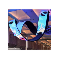 Panel LED Flexible a Todo Color P2.5 para Marketing, Pantalla LED Publicitaria, Pantalla Flexible