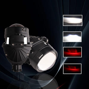 Proyector de 2,5 pulgadas biled <span class=keywords><strong>azul</strong></span> <span class=keywords><strong>Mini</strong></span> coche motocicleta Led faro Bi Led proyector con Angel Demon Eyes - Product Image 1