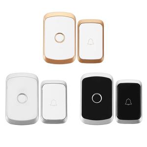 CACAZIA20ワイヤレス防水ドアベル1ボタン1レシーバーリモートコントロールスマートホームワイヤレスドアベル
