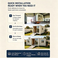 Maison préfabriquée modulaire autonome pour personnes âgées, accessible en Australie, aux États-Unis, au Canada, au Royaume-Uni et à Dubaï