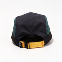 Gorra de 5 Paneles con Bloques de Color, Ligera, de Secado Rápido, con Correa Ajustable, para Senderismo, Camping, Deporte, Unisex, Funcional, Estilo Béisbol