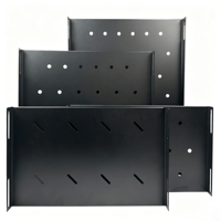 Étagère de serveur fixe 1U en acier galvanisé pour rack 19 pouces, plateau de montage pour armoire de centre de données et stockage d'équipements réseau
