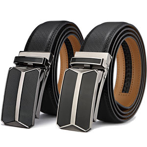 حزام رجالي من الجلد الطبيعي بتصميم عصري قابل للتخصيص بالجملة، مع إبزيم من السبائك، قابل للتعديل/مقاوم للماء - Product Image 1
