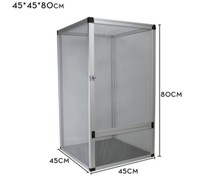 Cage en maille d'écran en aluminium de terrarium de Reptile en plastique de haute qualité avec le modèle animal