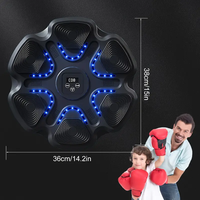 Entraîneur de frappe interactif de grande taille, cible de boxe électronique murale, machine de boxe musicale avec gants de boxe