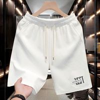 Pantalones Cortos Deportivos de Playa para Hombre, de Verano, de Secado Rápido, Delgados, Holgados, con Cintura Elástica de Seda de Hielo, Talla Joker, Casuales, con Diseño Jacquard, Personalizados OEM