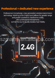 Collier rabattable <span class=keywords><strong>pour</strong></span> microphone Lavalier sans fil intégré double canal Offre Spéciale avec fonction d'annulation du bruit Matière plastique - Product Image 3