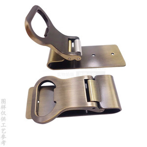 Abridor de botellas de aleación de zinc, bronce antiguo, clip metálico plano portátil para abrir botellas de cerveza, accesorio. - Product Image 5