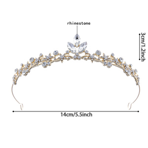 Petite princesse cristal couronne Style Simple strass diadèmes pour fille fête d'anniversaire adulte cérémonie enfants cheveux accessoires - Product Image 5