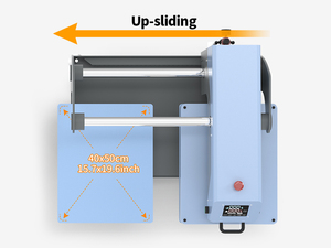 Otterpro ánh sáng màu xanh 40*50cm kép trạm dập nổi máy truyền nhiệt mới máy ép không khí trượt nhãn dệt lõi thành phần động cơ - Product Image 5