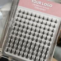 Kit de cils personnalisés DIY avec logo, grappes de cils Manga, cils effilés style féerique anime, cils inférieurs, fournisseur d'extensions de cils sous marque privée, en plastique