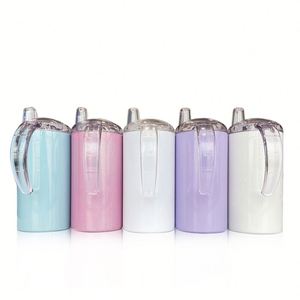 Envío Gratis desde Almacén en EE. UU., Tazas Sublimables de 12oz/360ml, Tazas Infantiles con Brillo para Sublimación, con Dos Tapas - Product Image 1