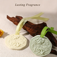 Diffuseur d'huiles essentielles en plâtre pour voiture, parfum camélia, purificateur d'air, décorations intérieures pour voiture