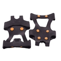Crampons anti-glace pour la randonnée hivernale, le camping et la neige, avec pointes, en caoutchouc et métal, imperméables IPX-5, pour utilisation en montagne