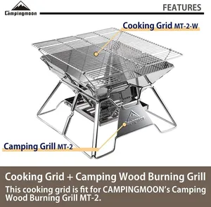 Fogão a gás + tocha MT-2 + MT-3915, para acampamento ao ar livre, de aço inoxidável, fogão a gás portátil, pequeno, fogão a gás