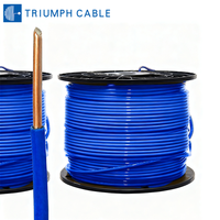 THHN kawat tembaga terjalin 6 AWG kawat tembaga 600V kawat bangunan jaket nilon untuk perumahan CNC tanah industri