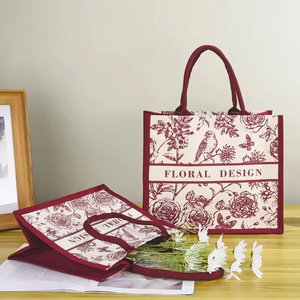 Túi tote vải canvas in logo theo yêu cầu kiểu mới, túi đeo chéo, túi mua sắm, túi xách nữ, túi tote vải canvas có quai xách - Product Image 2