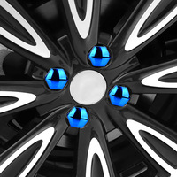 Capuchons de protection multicolores en plastique pour écrous de roue, vis de pneu et moyeux de roue de voiture, accessoires de décoration et de style automobile