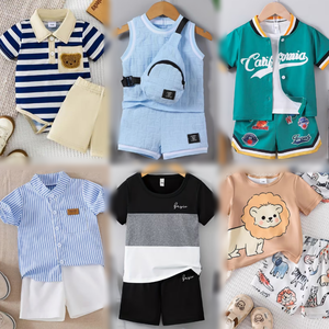 Groothandel Gebruikte Kinderkleding Balen - Zomer Gemengde Leeftijden Kindersets, Polyester Katoen Mode Stock Opruiming - Product Image 1