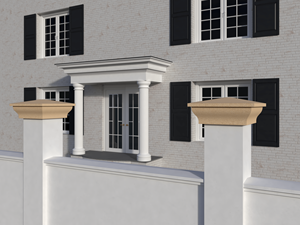 Têtes de colonnes romaines en EPS personnalisées, moulures décoratives extérieures pour piliers de villa, socles de colonnes, moulures d'angle pour entrée de hall de villa - Product Image 2