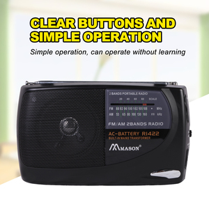 Radio portátil de 2 bandas, Radio pequeña <span class=keywords><strong>FM</strong></span>/AM de 3,5 MM para auriculares, superventas - Product Image 4