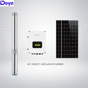 Deye 1.5hp 4inch <b>Solar</b> Submersible 4C1100/SC7-102D Deep Well Water <b>Pump</b> With 2000DC Controller for Agricultural Irrigation 4C110 - Product Image 4
