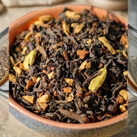 Vedela Naturals Thé noir biologique Masala Chai en poudre, mélange frais, spécialité, qualité supérieure, 100% pur, 1 KG