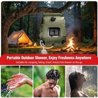 Ensemble de sacs de douche portables en plastique pour le camping, la plage, la natation et la randonnée - Produit multifonctionnel pour la toilette et le bain
