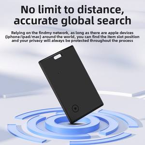 グローバルロケーター紛失防止カードデバイス GPSナビゲーション iOS対応 耐久性のあるプラスチック製ウォレットキーホルダー トラッカー 交換可能なキー - Product Image 4