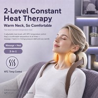 Vente directe d'usine, vente en gros, masseur cervical portable multifonctionnel rechargeable, massage par pétrissage des épaules et du cou