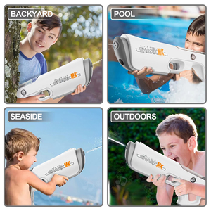 Pistola de Agua Eléctrica para Adultos, Pistola de Agua Manual y Automática con Alcance de 32 Pies, Juguetes de Verano para Niños - Product Image 6